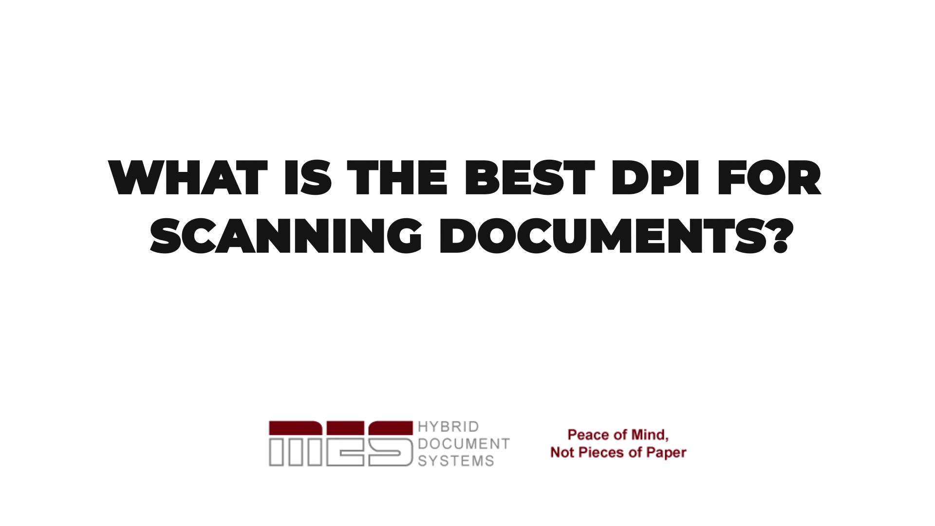 A Brief History of Document Scanning